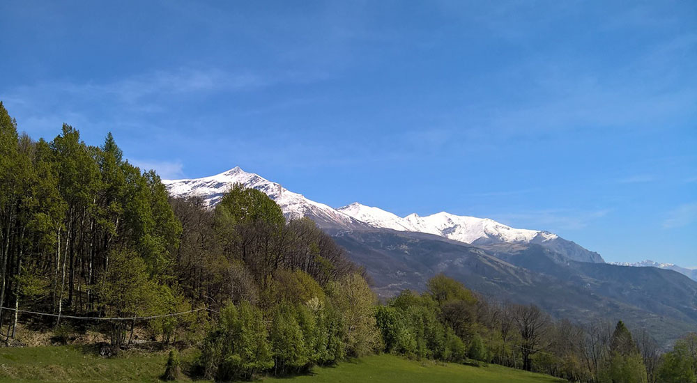 Il Rocciamelone visto dal canale